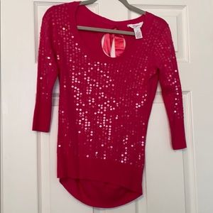 Candies- Pink sequins Sweater